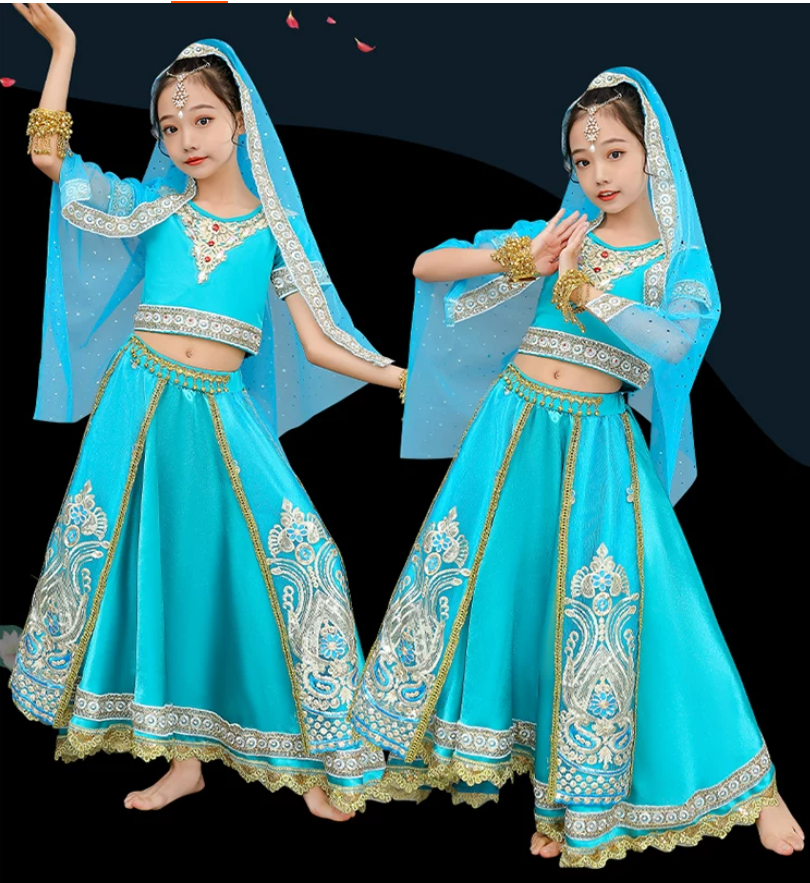 Salwar Kameez Set - Exotic Indian Dance Ethnic Style Children's