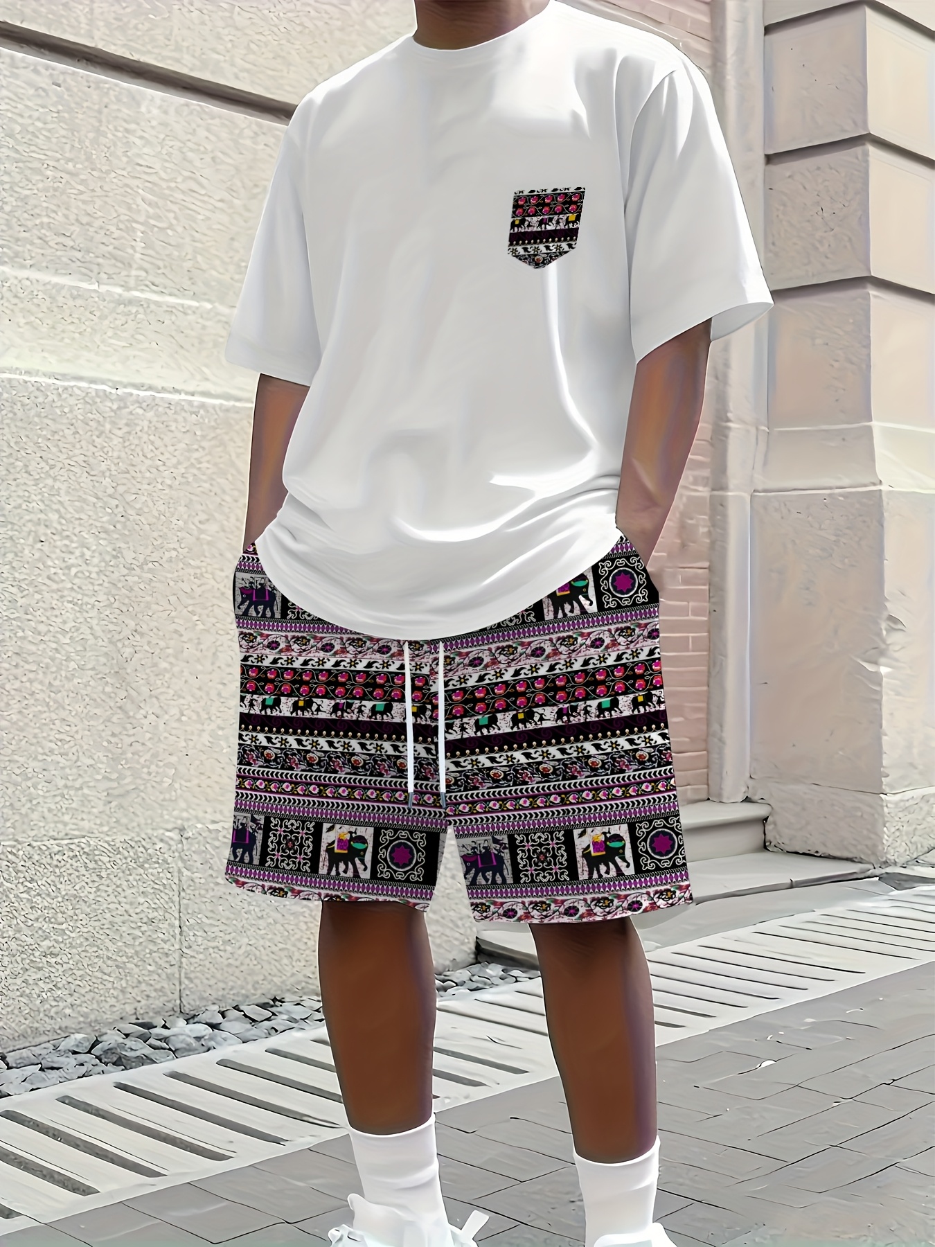 Ethnic Style - 2026 Summer New Men's Short-Sleeved Set