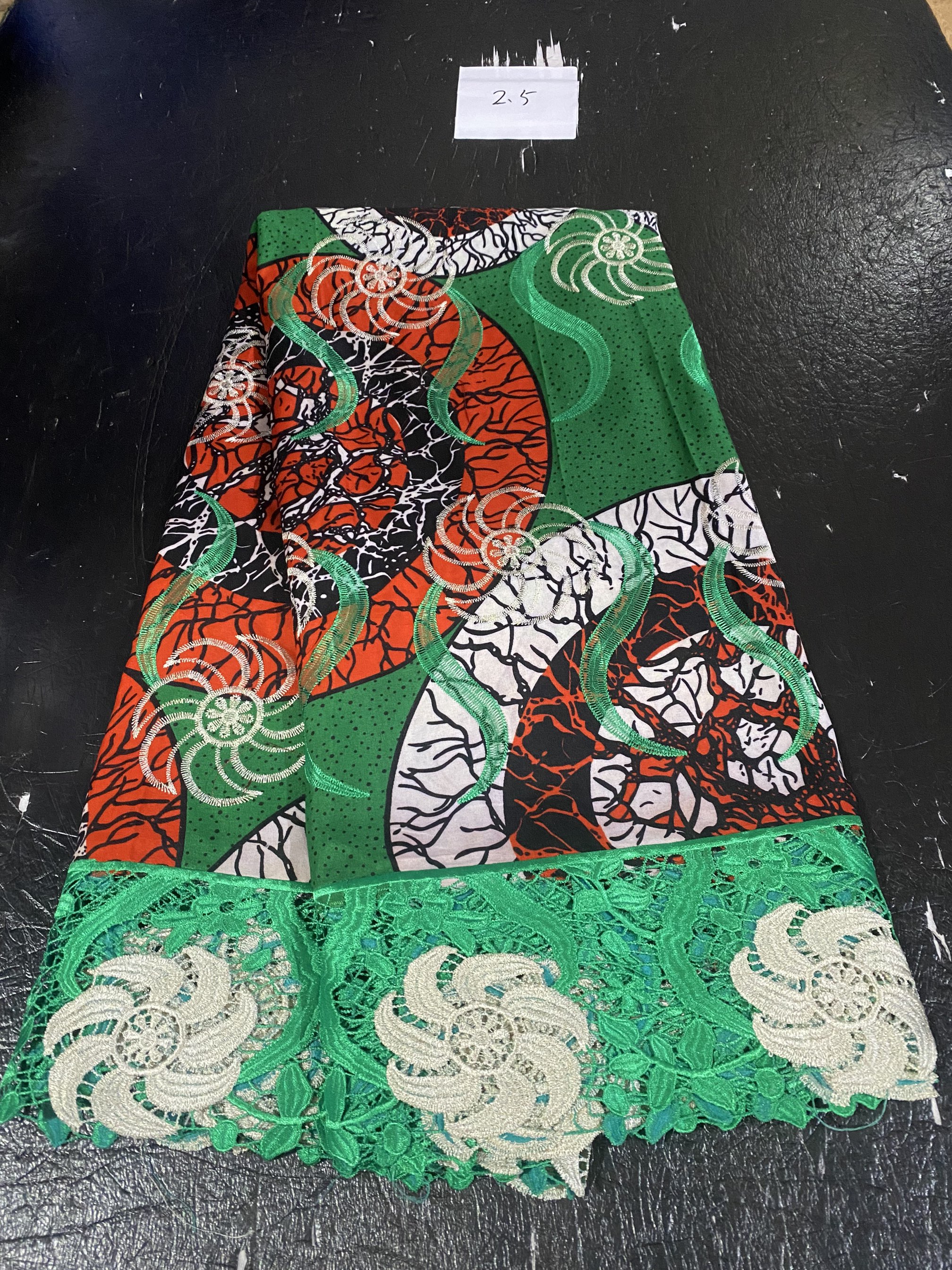 2.5yard African Wax Brocade La - African Ankara Print บทวิจารณ์และราคา