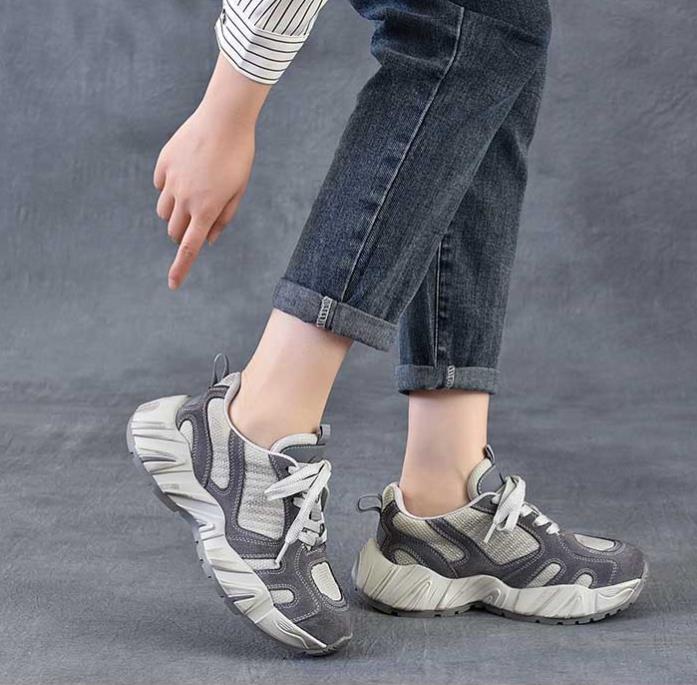 4.5cm Air Mesh Suede Genuine L - Ethnic Fashion For Women บทวิจารณ์และราคา
