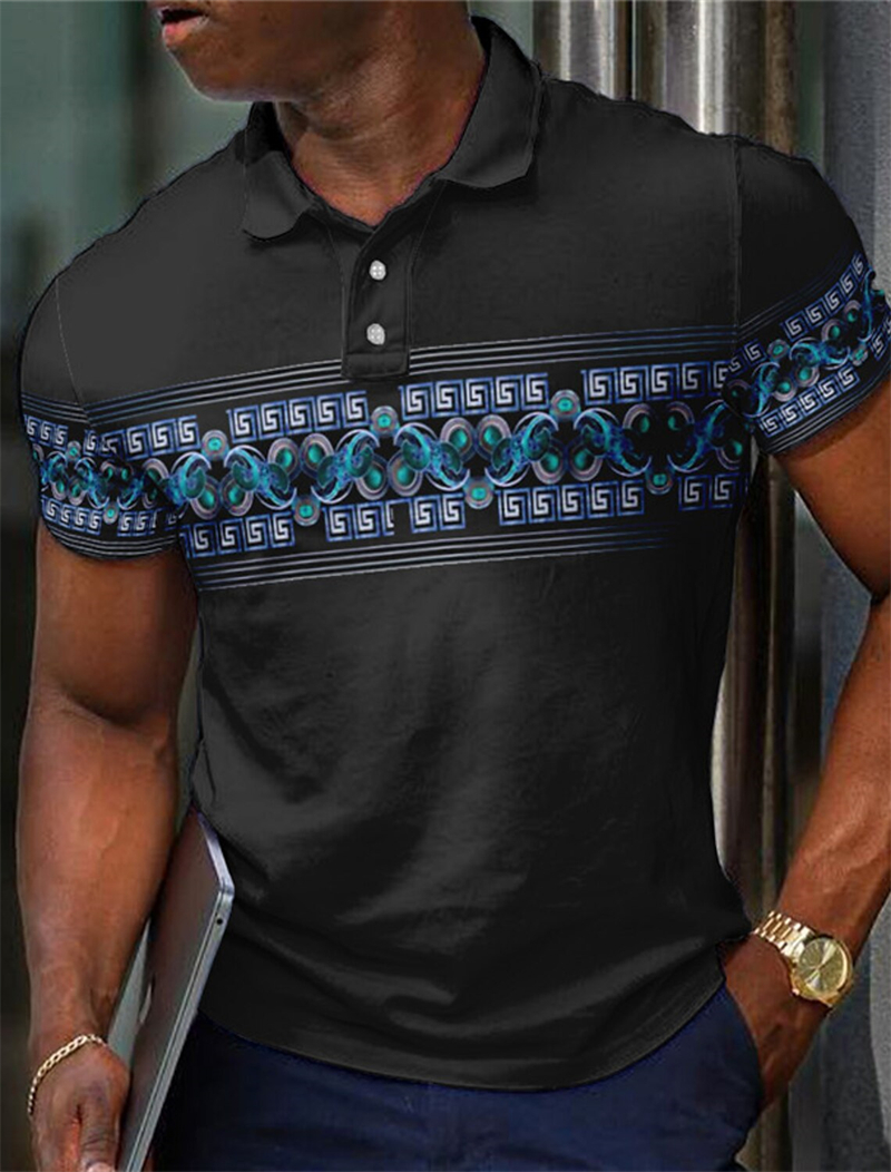 Retro Ethnic Style Polo Shirts - Ethnic Fashion Trend บทวิจารณ์และราคา