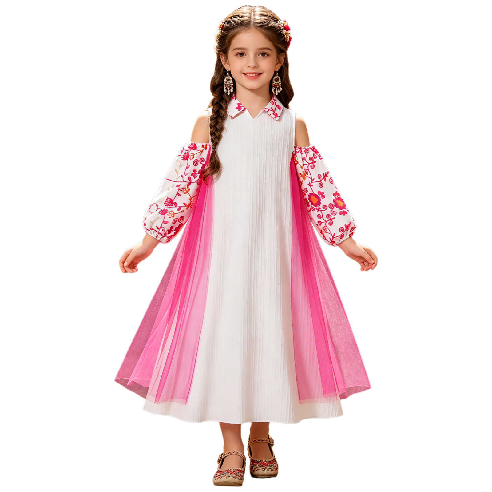 Girl Long Sleeve Mesh Patchwor - Ethnic Clothing & Online Fashion Store Khaadi Uk บทวิจารณ์และราคา