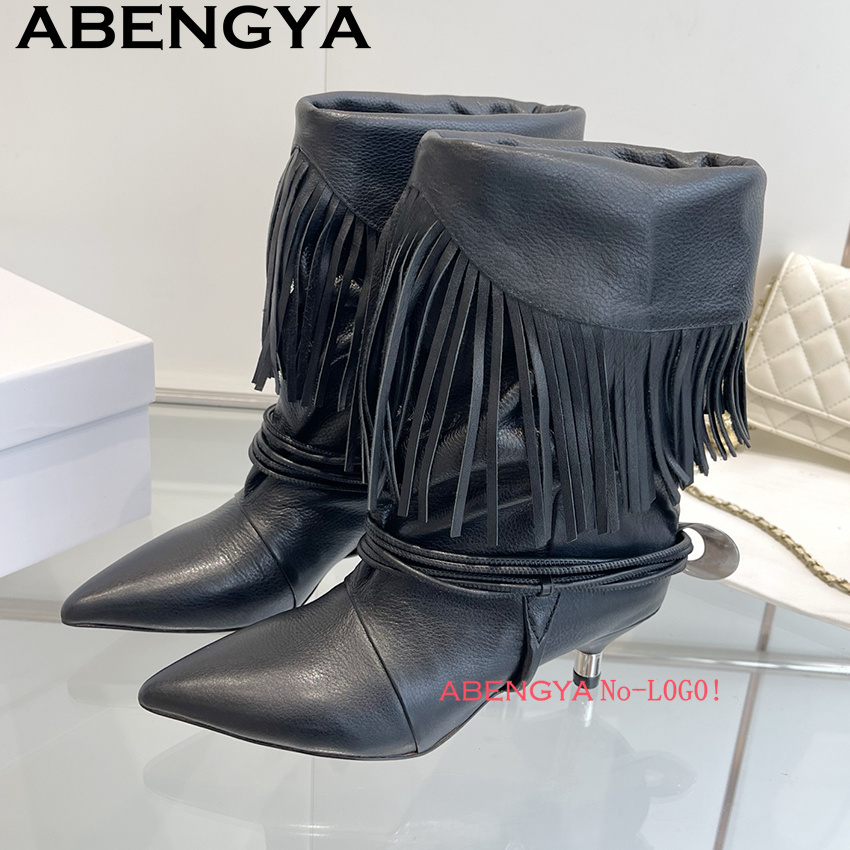 Suede Leather Edge Tassel Desi - Ethnic Fashion Week บทวิจารณ์และราคา