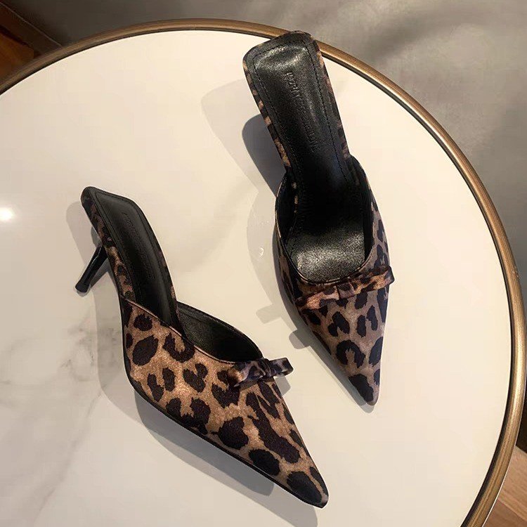 women's leopard-print pointed  - Ethnic Fashion For Women บทวิจารณ์และราคา