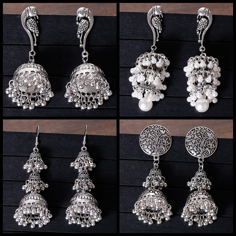 Ethnic Silver Color Peacock Be - Ethnic Indian Fashion บทวิจารณ์และราคา