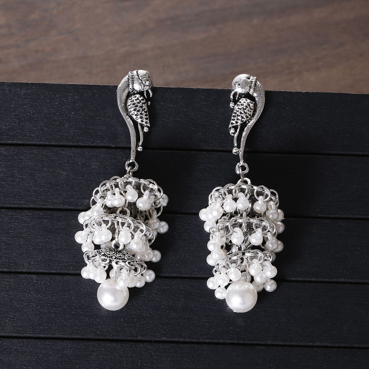 Ethnic Silver Color Peacock Be - Ethnic Indian Fashion บทวิจารณ์และราคา