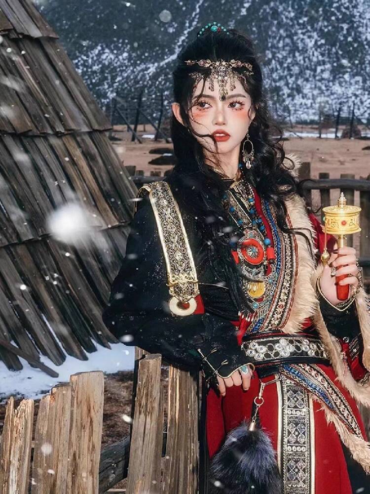 New Tibetan robe Tibet brigade - Ethnic Style บทวิจารณ์และราคา