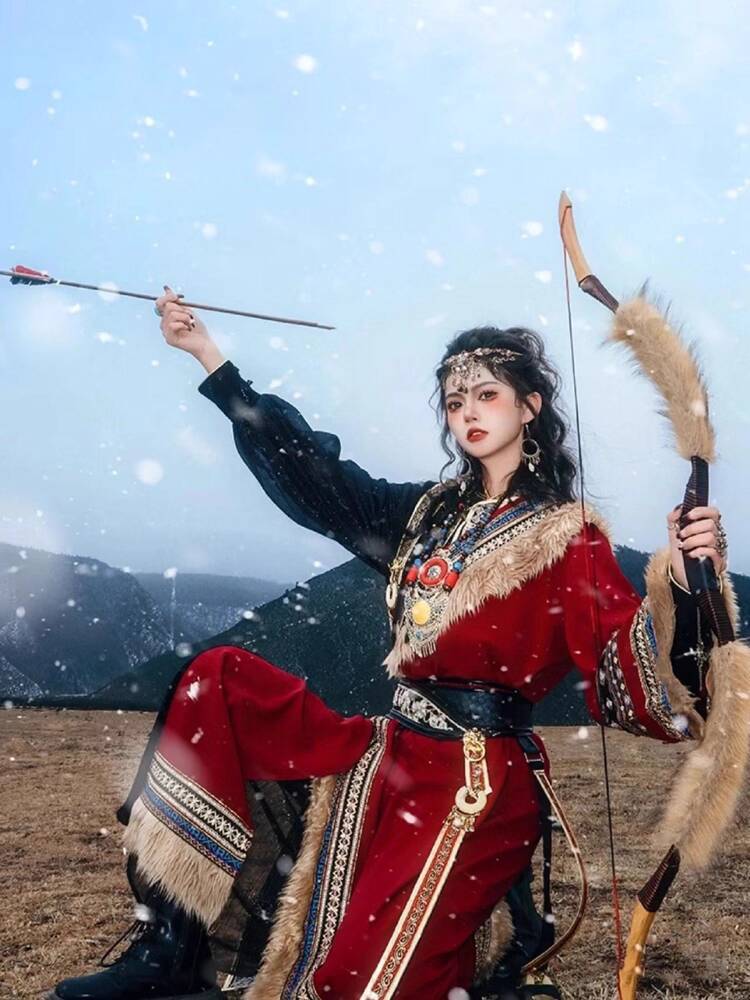 New Tibetan robe Tibet brigade - Ethnic Style บทวิจารณ์และราคา