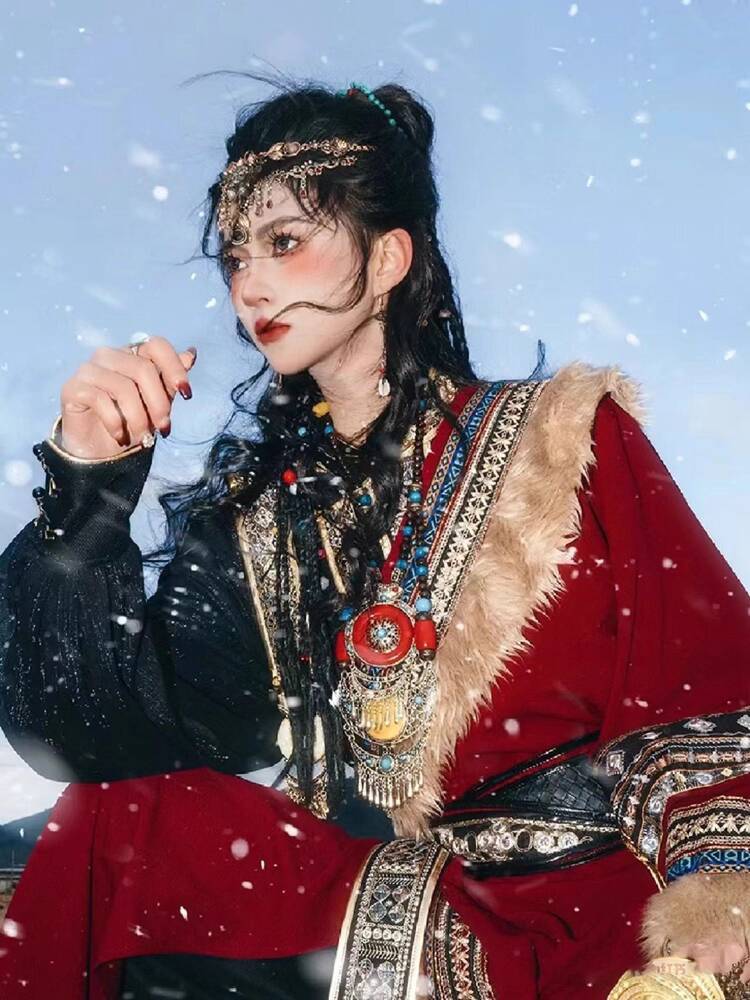 New Tibetan robe Tibet brigade - Ethnic Style บทวิจารณ์และราคา