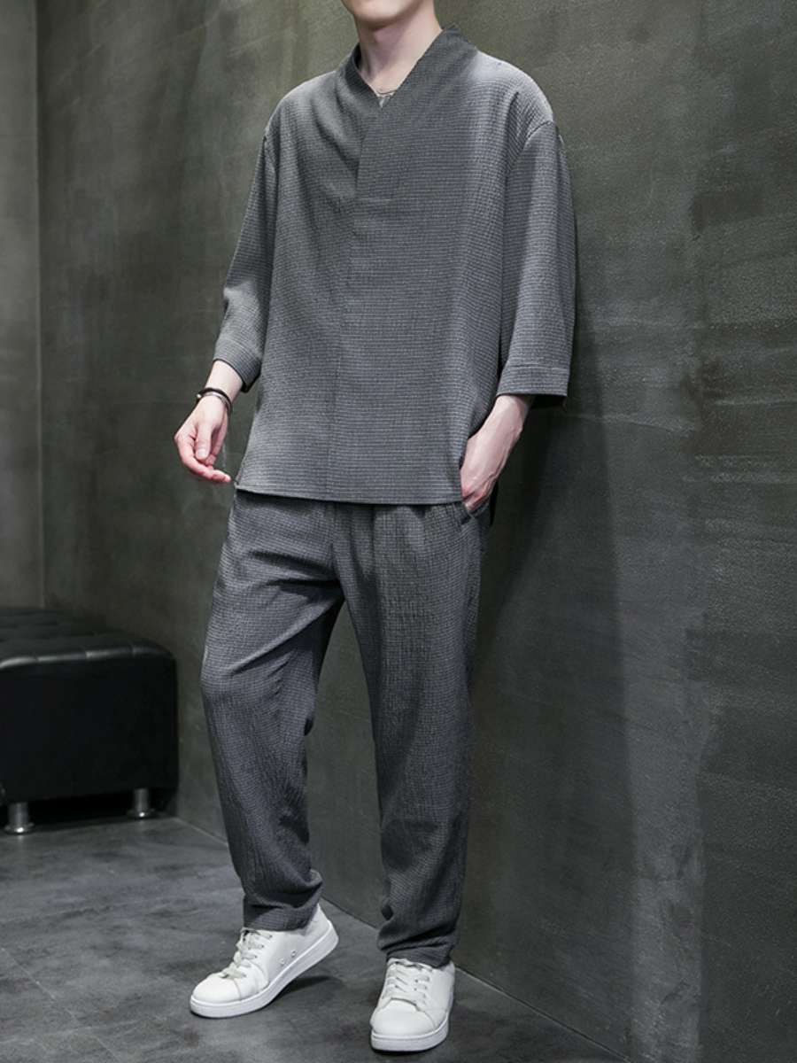 New Men's Cotton Linen Short S - Ethnic Style บทวิจารณ์และราคา
