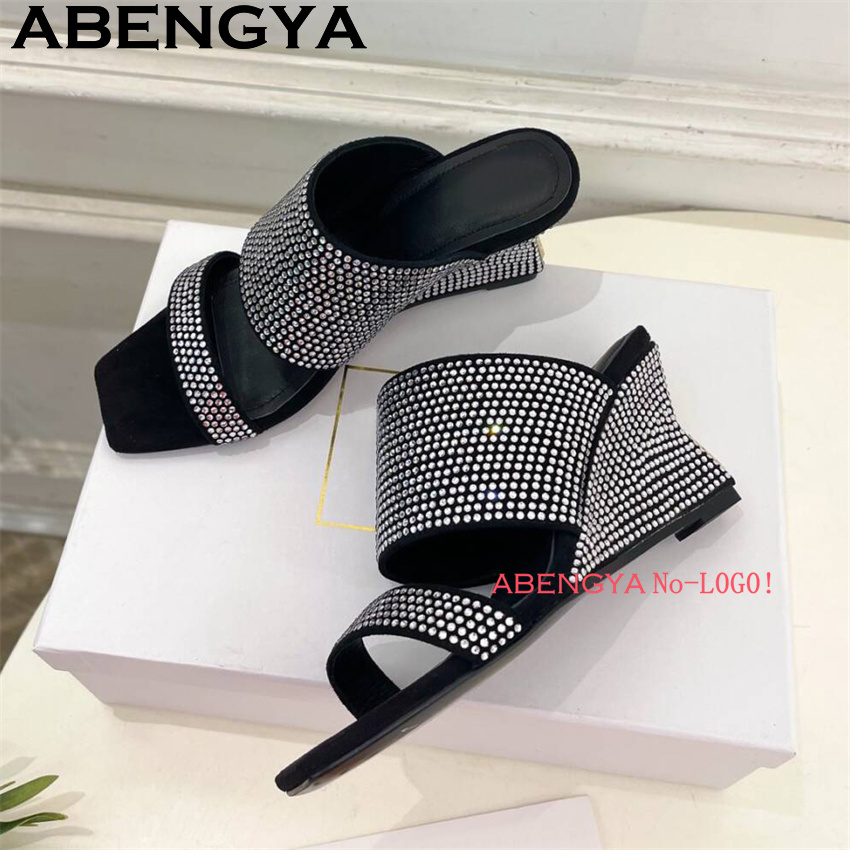 Elegant Style Rhinestone Wedge - Ethnic Fashion Week บทวิจารณ์และราคา
