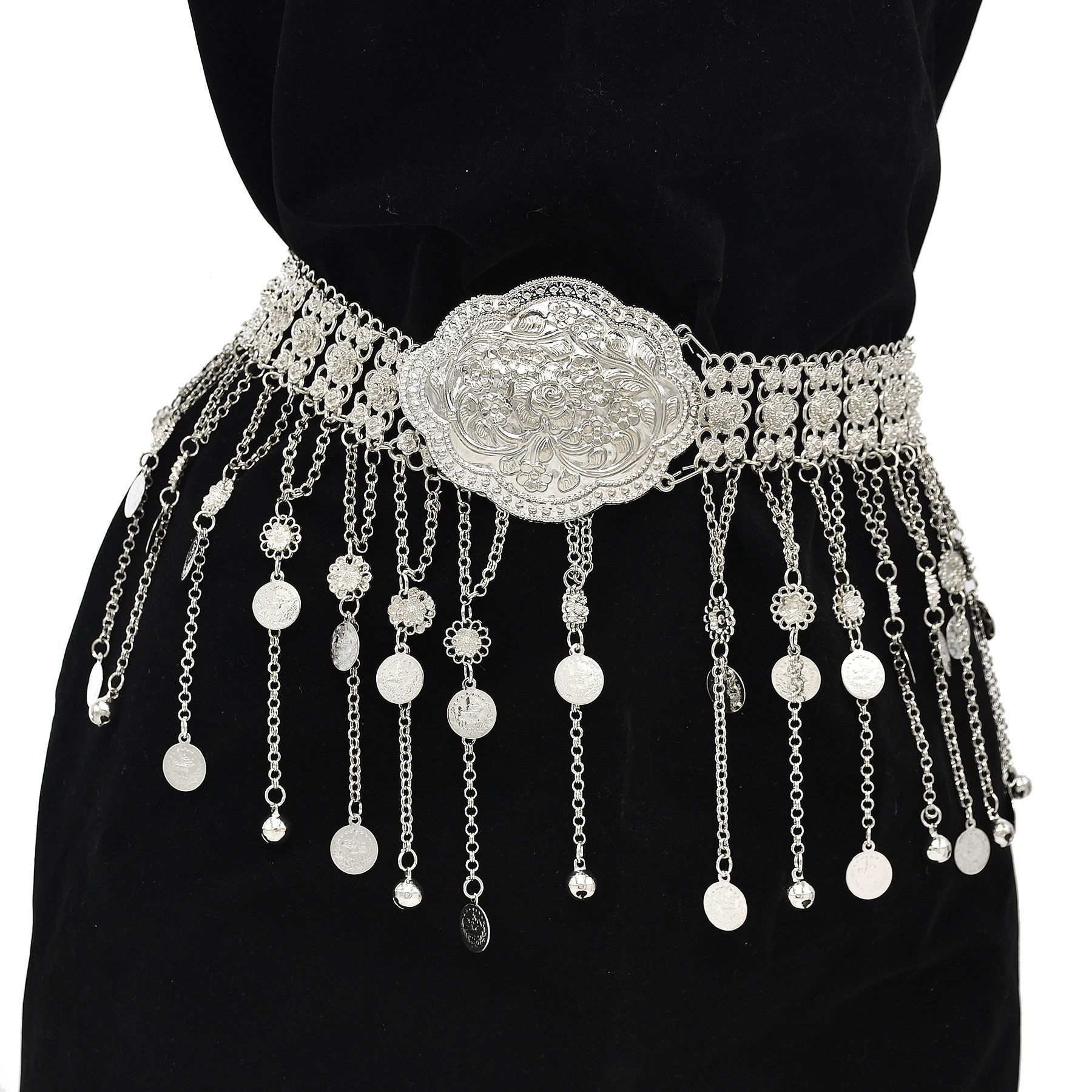 Silver Plated Moroccan Caftan  - Ethnic Indian Fashion บทวิจารณ์และราคา