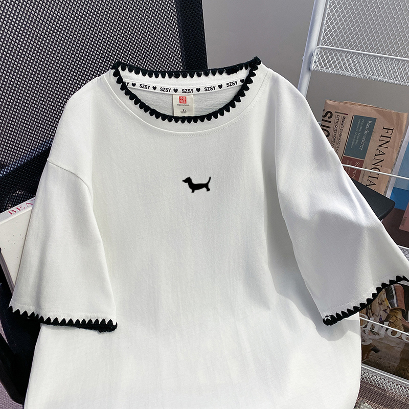 Loose Cotton Short Sleeve T-Sh - Ethnic Wear Fashion Brand บทวิจารณ์และราคา
