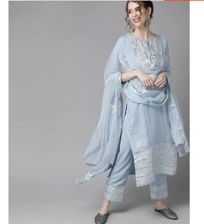 Traditional Indian Punjabi Emb - Salwar Kameez Set บทวิจารณ์และราคา