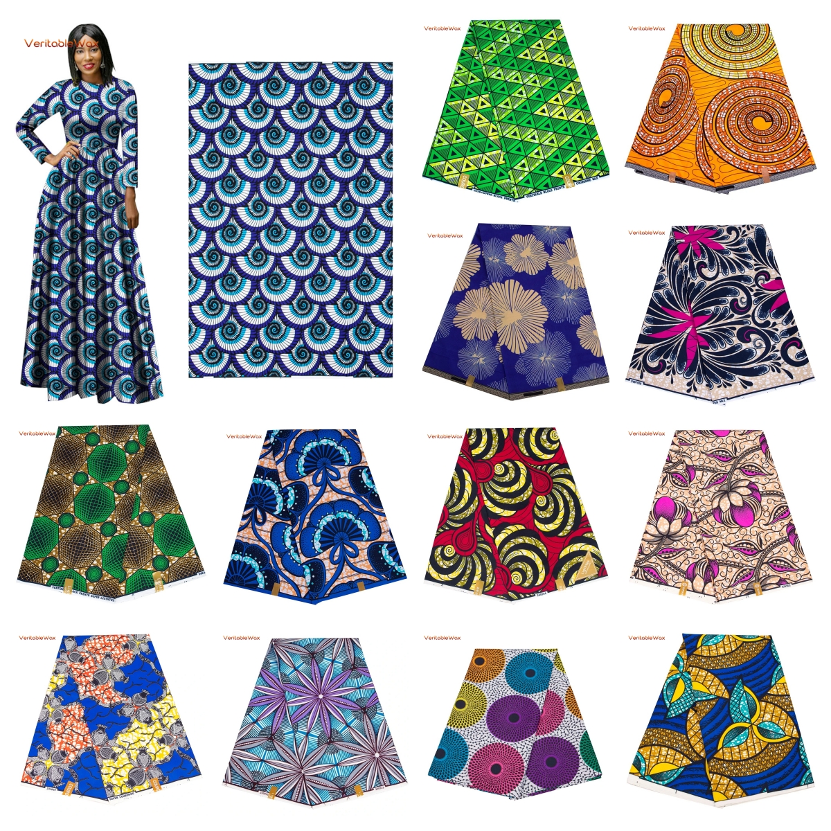 Ankara African Print Batik Pag - African Ankara Print บทวิจารณ์และราคา