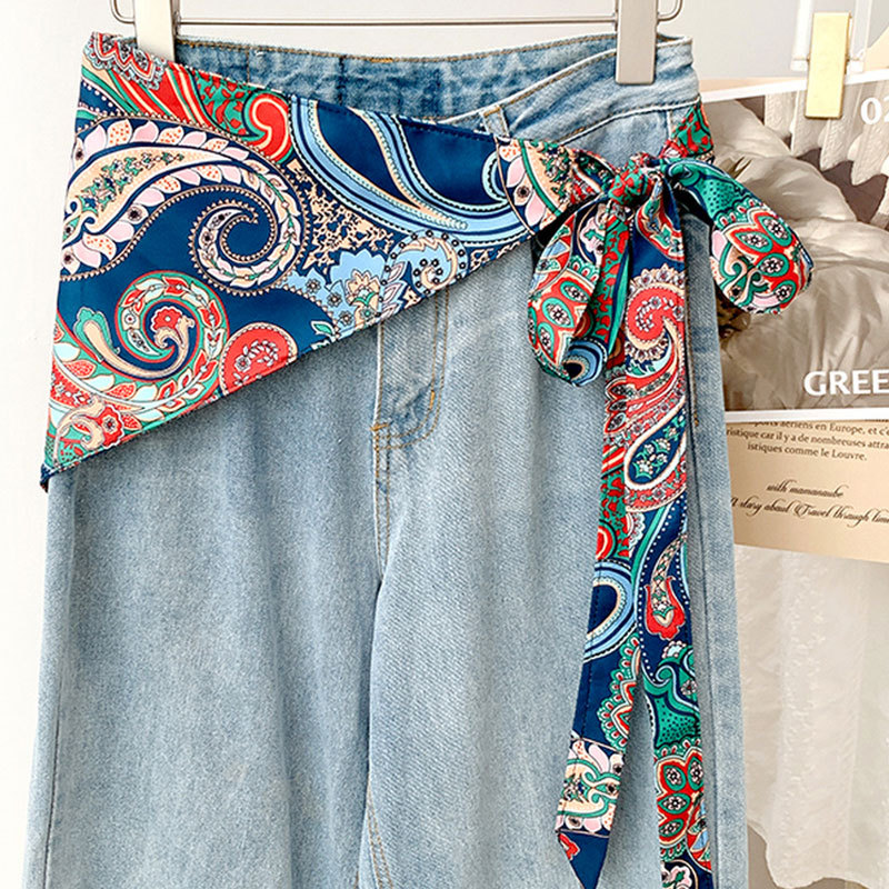 Cashew flower triangular scarf - Ethnic Fashion Wear บทวิจารณ์และราคา