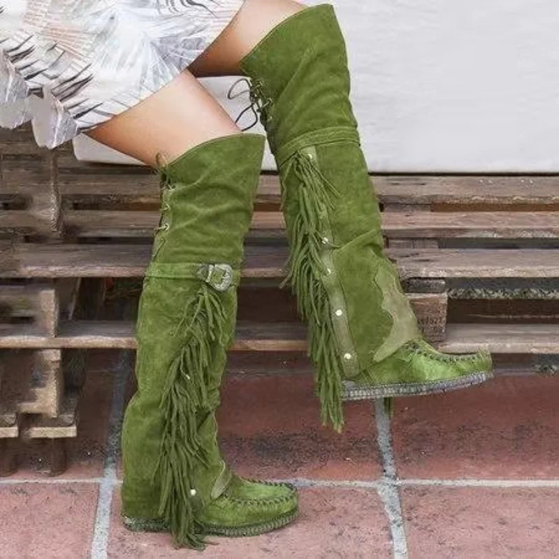 Fashion Bohemia Knee-length Wo - Ethnic Style บทวิจารณ์และราคา