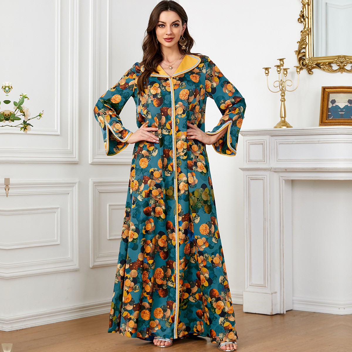 Fashionable Printed Dress Trav - Ethnic Fashion Wear บทวิจารณ์และราคา