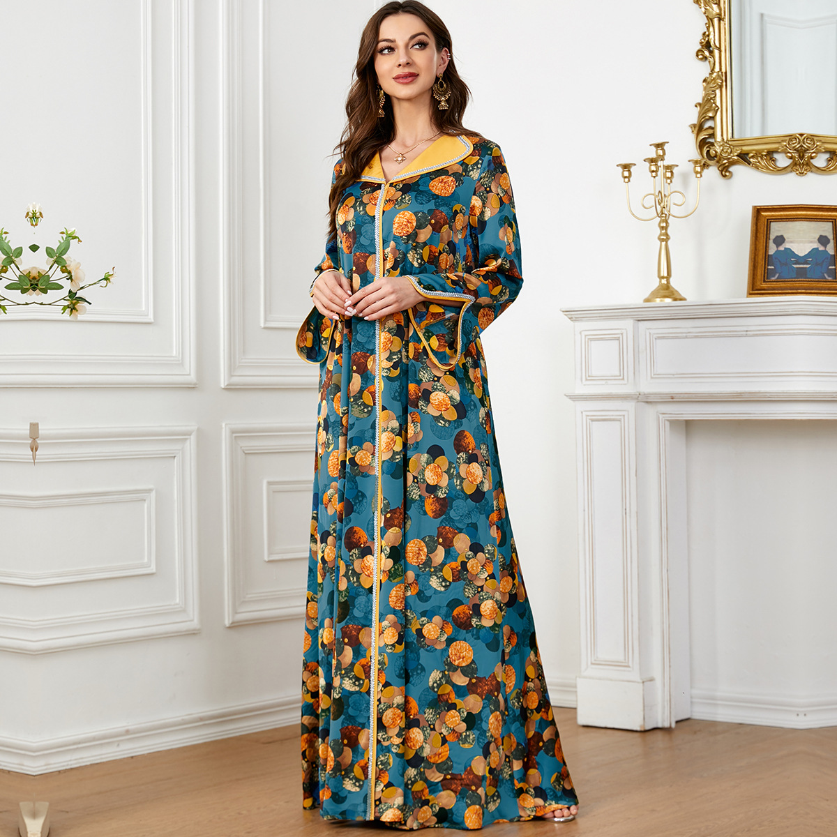 Fashionable Printed Dress Trav - Ethnic Fashion Wear บทวิจารณ์และราคา