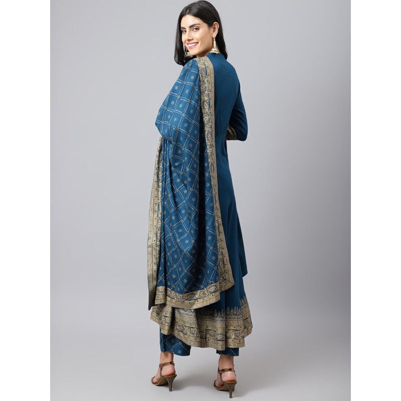Indian Ethnic Wear Women Kurta - Salwar Kameez Set บทวิจารณ์และราคา