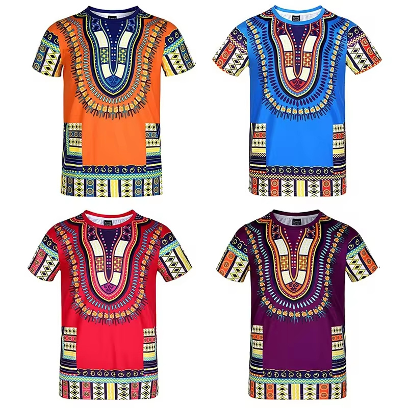 Summer Harajuku 3D Print Afric - Kids Ethnic Fashion บทวิจารณ์และราคา