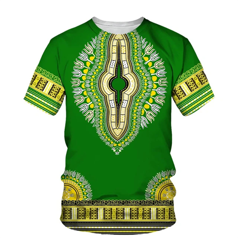 Summer Harajuku 3D Print Afric - Kids Ethnic Fashion บทวิจารณ์และราคา