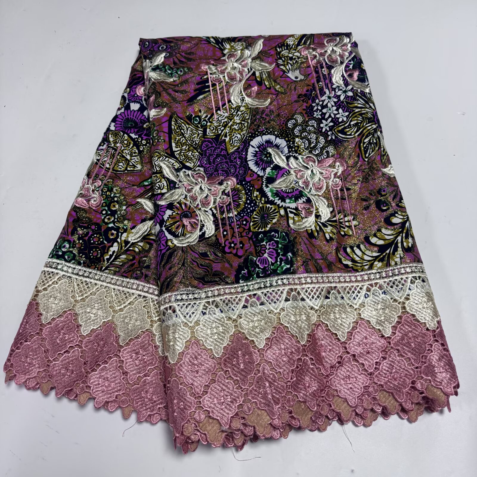 Wax Lace French Lace Guipure W - African Ankara Print บทวิจารณ์และราคา
