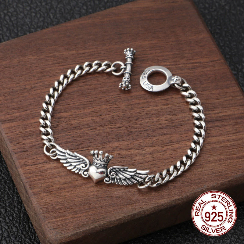S925 sterling silver bracelet  - Ethnic Fashion Trend บทวิจารณ์และราคา