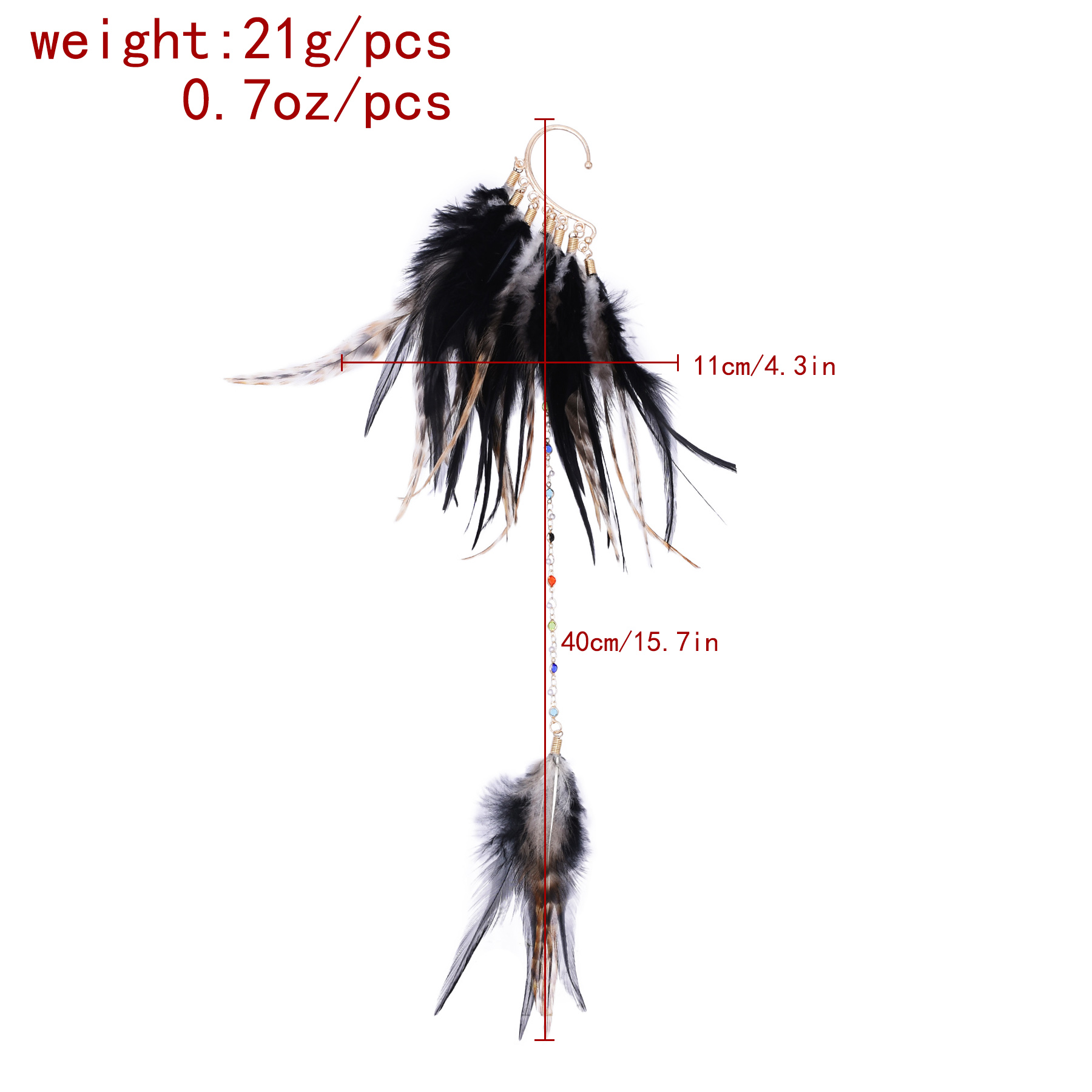 Bohemian Ethnic Style Feather  - Ethnic Indian Fashion บทวิจารณ์และราคา