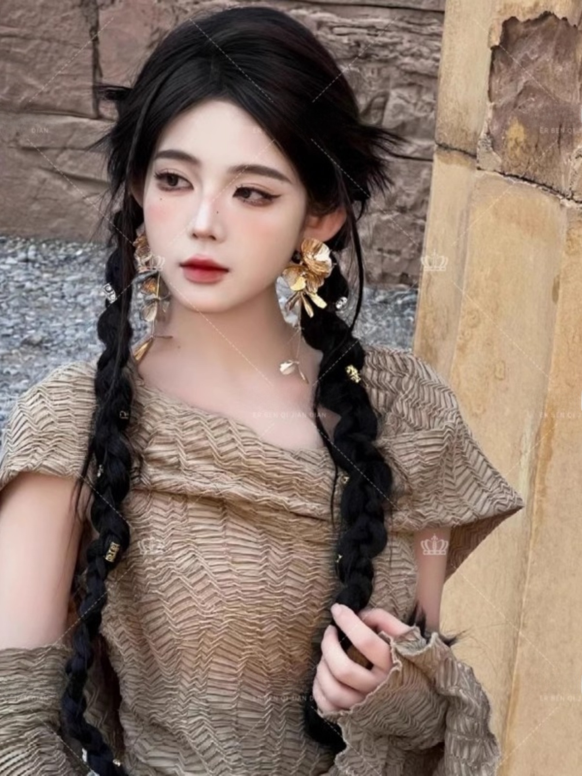 Desert  Themed Long Dress Wome - Ethnic Clothing & Online Fashion Store Khaadi Uk บทวิจารณ์และราคา