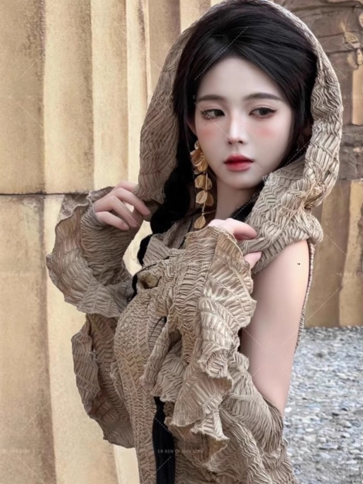 Desert  Themed Long Dress Wome - Ethnic Clothing & Online Fashion Store Khaadi Uk บทวิจารณ์และราคา
