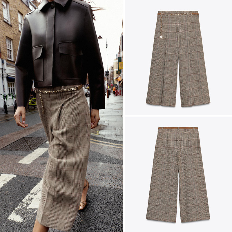 High Waist Loose Plaid Long Ca - Ethnic Clothing & Online Fashion Store Khaadi Uk บทวิจารณ์และราคา