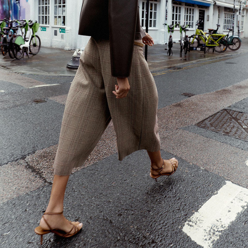 High Waist Loose Plaid Long Ca - Ethnic Clothing & Online Fashion Store Khaadi Uk บทวิจารณ์และราคา