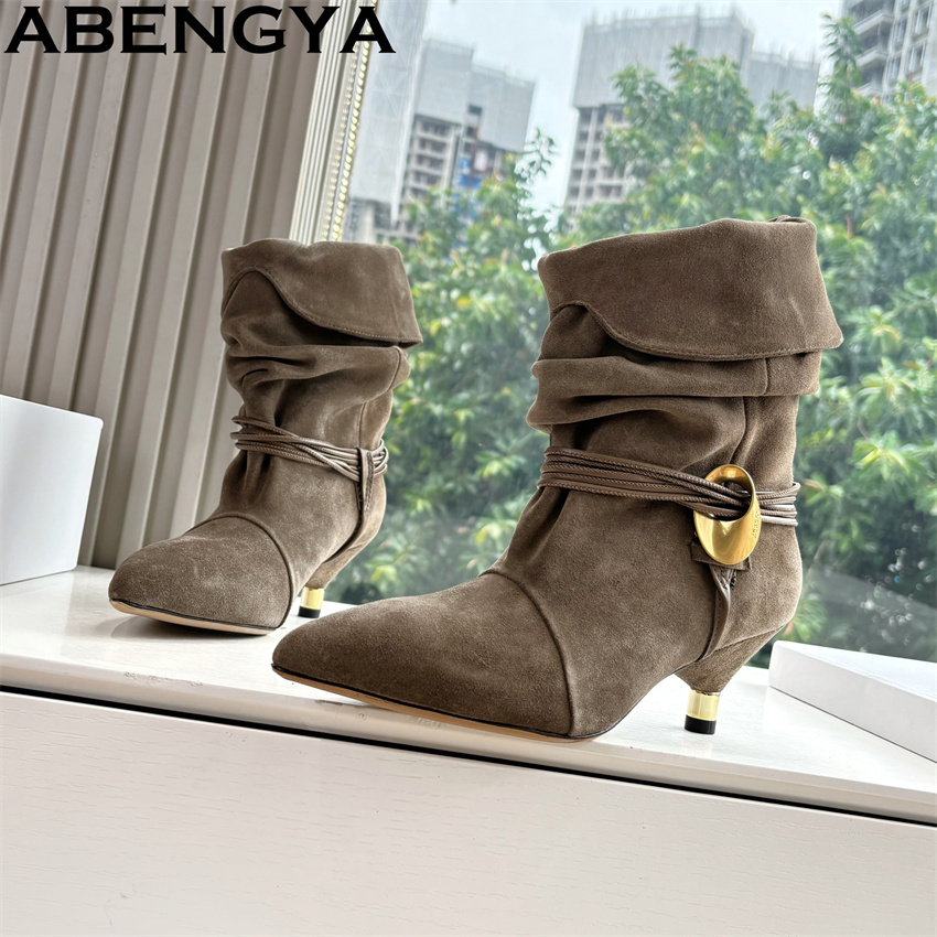 Size 35-42 Kitten Heel Ankle B - Ethnic Fashion Week บทวิจารณ์และราคา