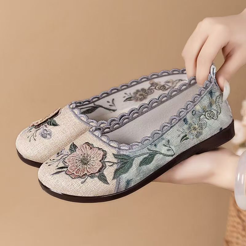 Women Spring Autumn New Flat s - Ethnic Style บทวิจารณ์และราคา