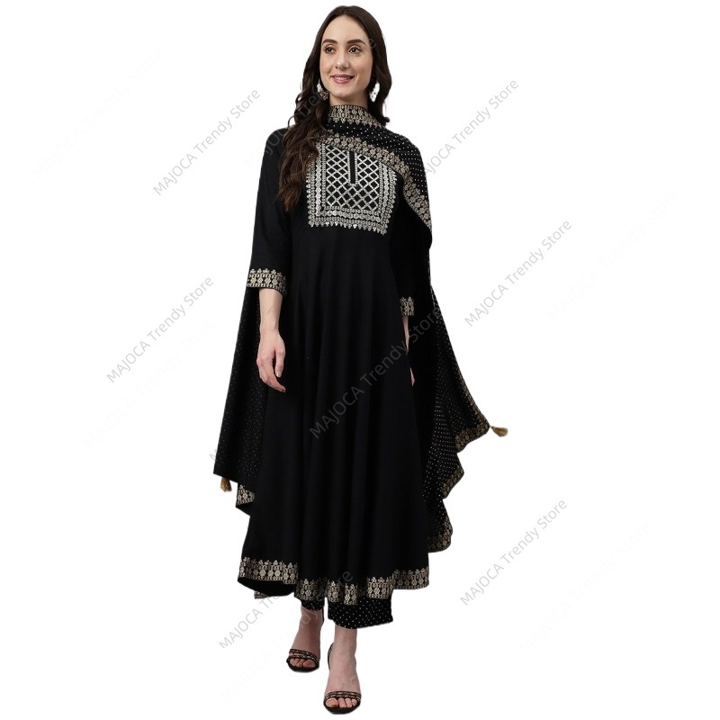 Indian Pakistani Women Black R - Salwar Kameez Set บทวิจารณ์และราคา