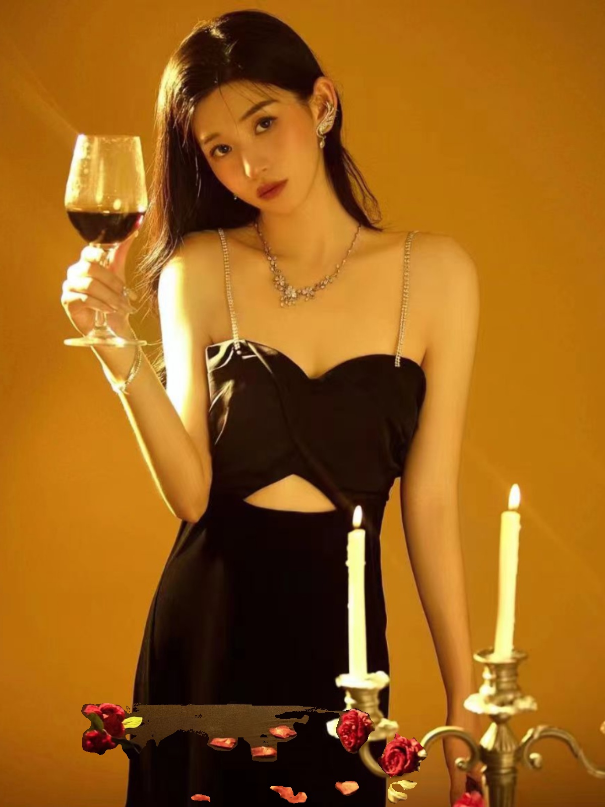 Sexy Backless Strap Dress Phot - Ethnic Fashion Wear บทวิจารณ์และราคา