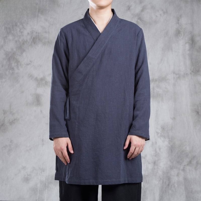 Men's Hanfu Long Robe Jacket L - Ethnic Fashion Wear บทวิจารณ์และราคา