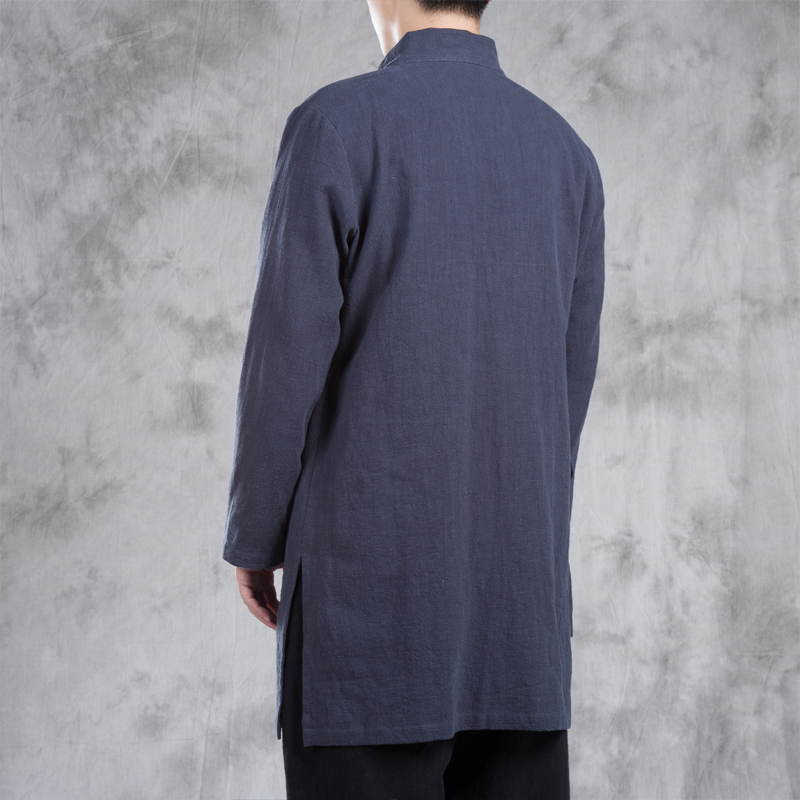 Men's Hanfu Long Robe Jacket L - Ethnic Fashion Wear บทวิจารณ์และราคา