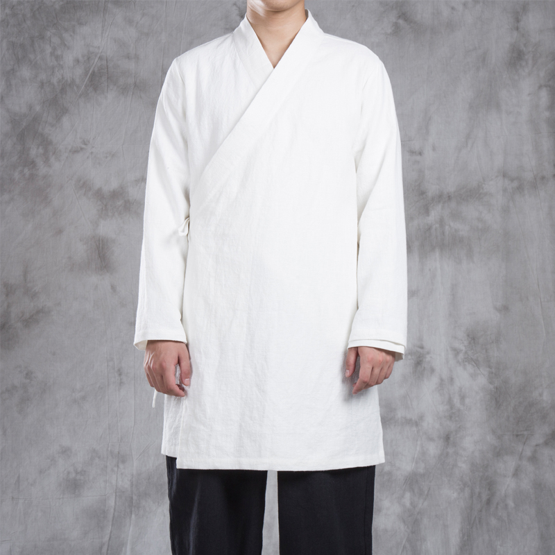 Men's Hanfu Long Robe Jacket L - Ethnic Fashion Wear บทวิจารณ์และราคา
