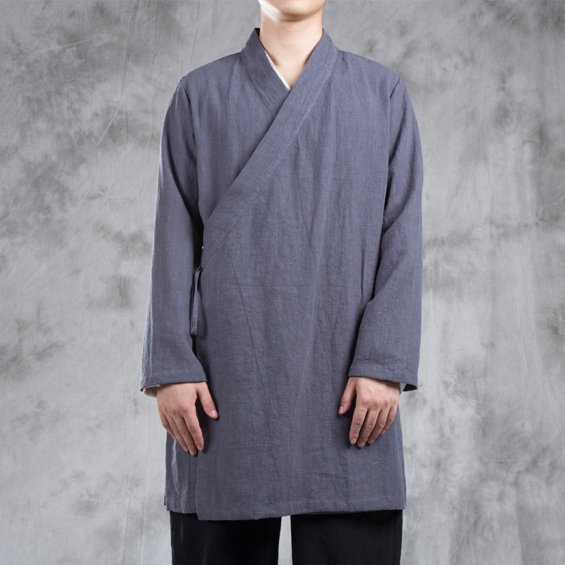 Men's Hanfu Long Robe Jacket L - Ethnic Fashion Wear บทวิจารณ์และราคา
