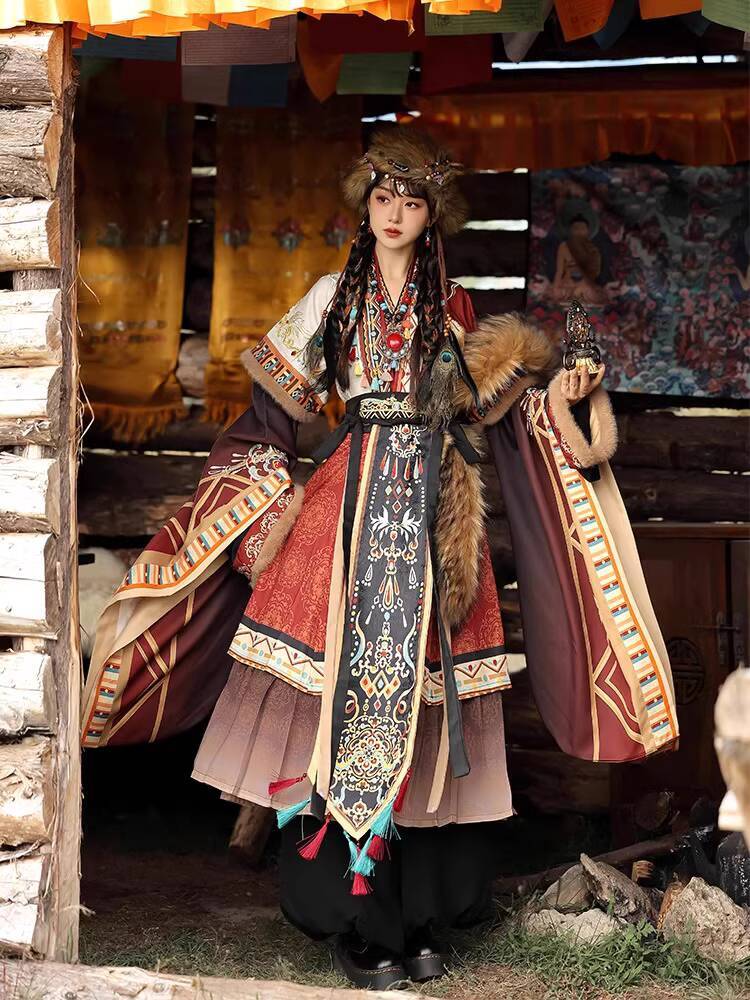 Ethnic Tibetan Style Embroider - Ethnic Style บทวิจารณ์และราคา