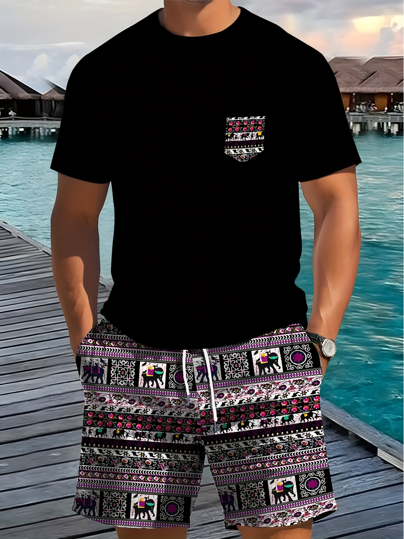 2026 Summer New Men's Short-Sl - Ethnic Style บทวิจารณ์และราคา