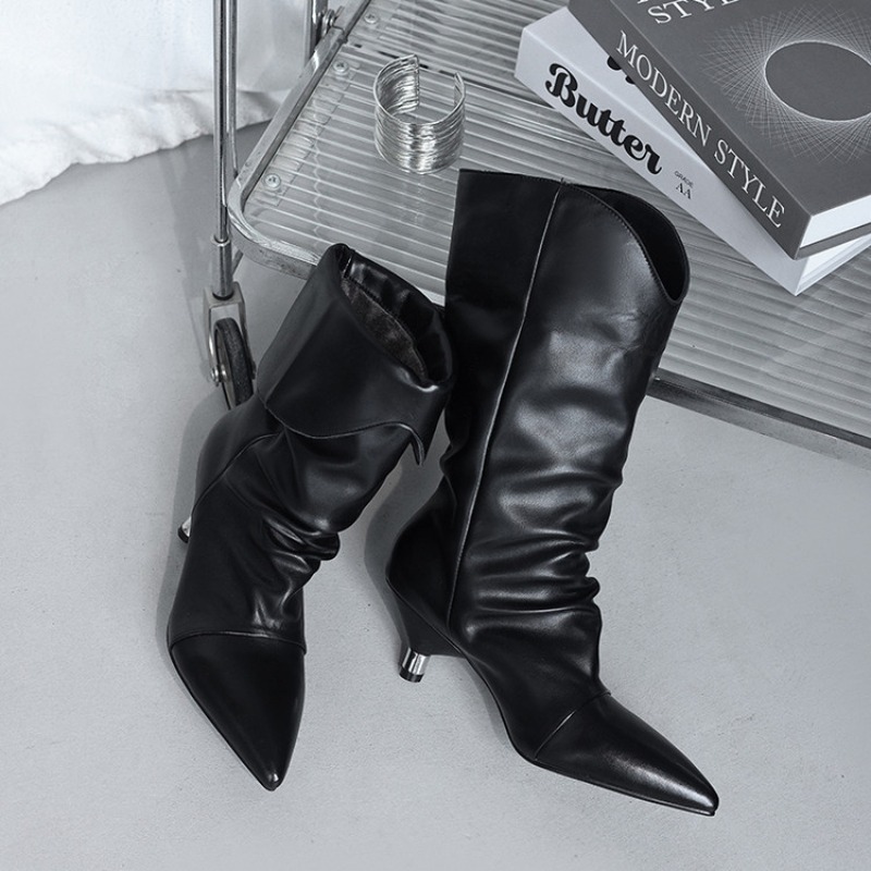 Pointy Toe Kitten Heels Mid Ca - Ethnic Fashion Week บทวิจารณ์และราคา