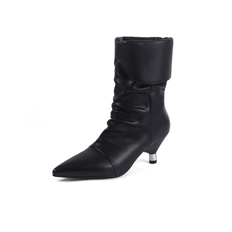 Pointy Toe Kitten Heels Mid Ca - Ethnic Fashion Week บทวิจารณ์และราคา