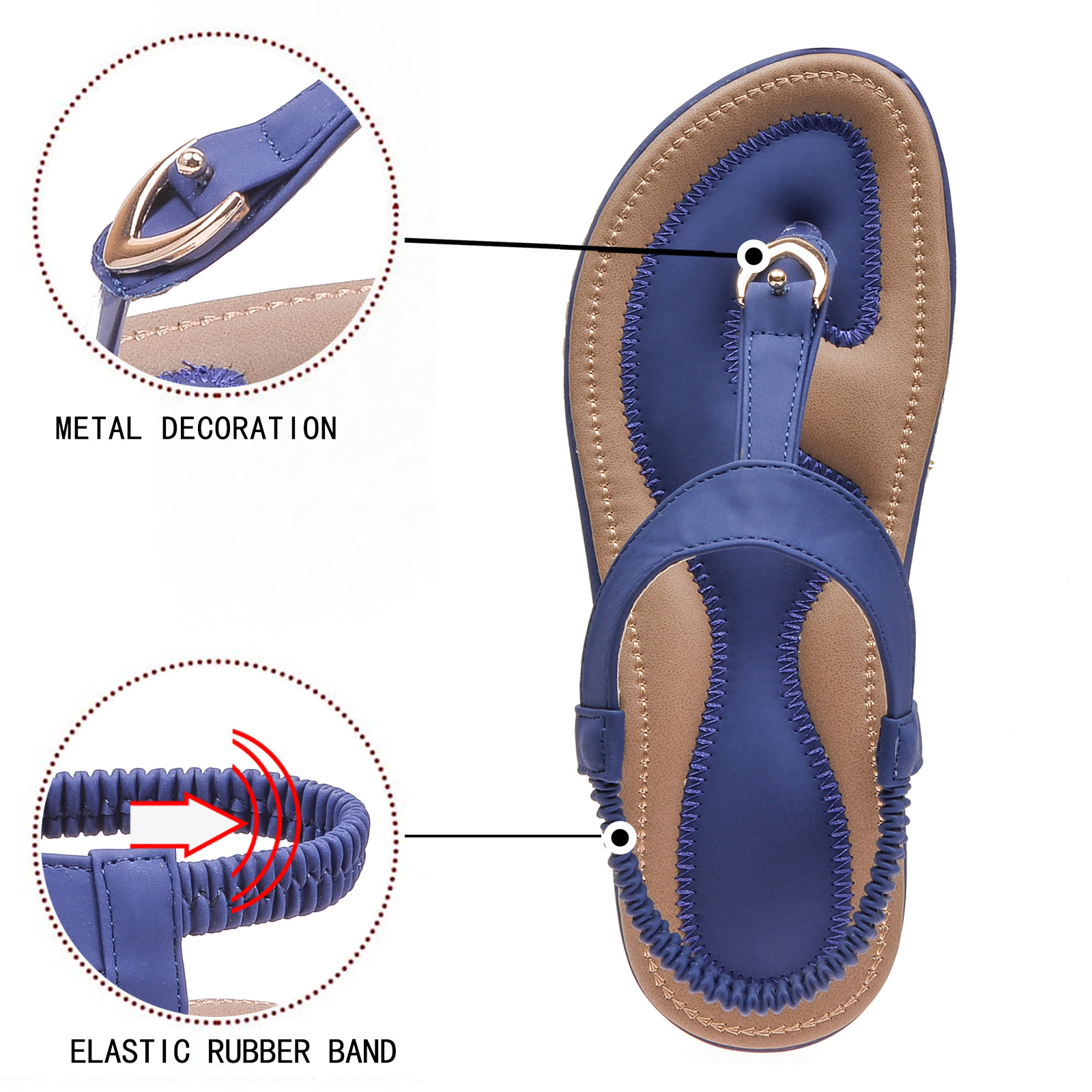 2026 Women Sandals Bohemia Cas - Ethnic Fashion For Women บทวิจารณ์และราคา
