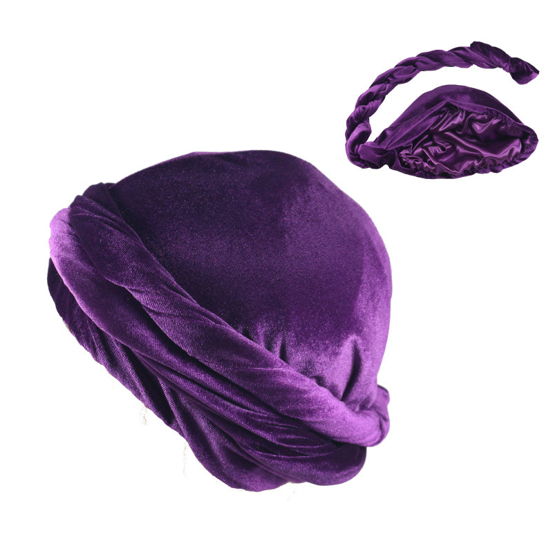 Solid Color Men's Velvet Head  - Ethnic Fashion Men บทวิจารณ์และราคา