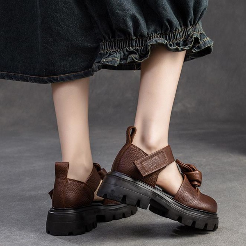 5cm Ethnic Knot Platform Wedge - Ethnic Fashion For Women บทวิจารณ์และราคา