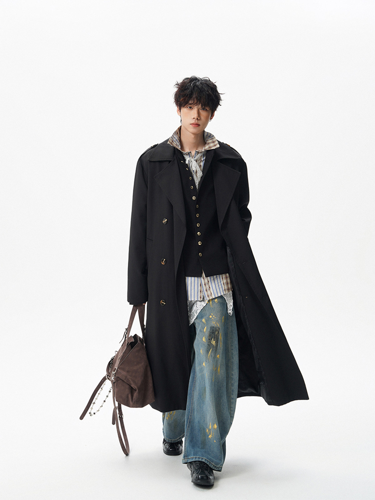 Trench Grey Coat Mens World Va - Ethnic Fashion World บทวิจารณ์และราคา
