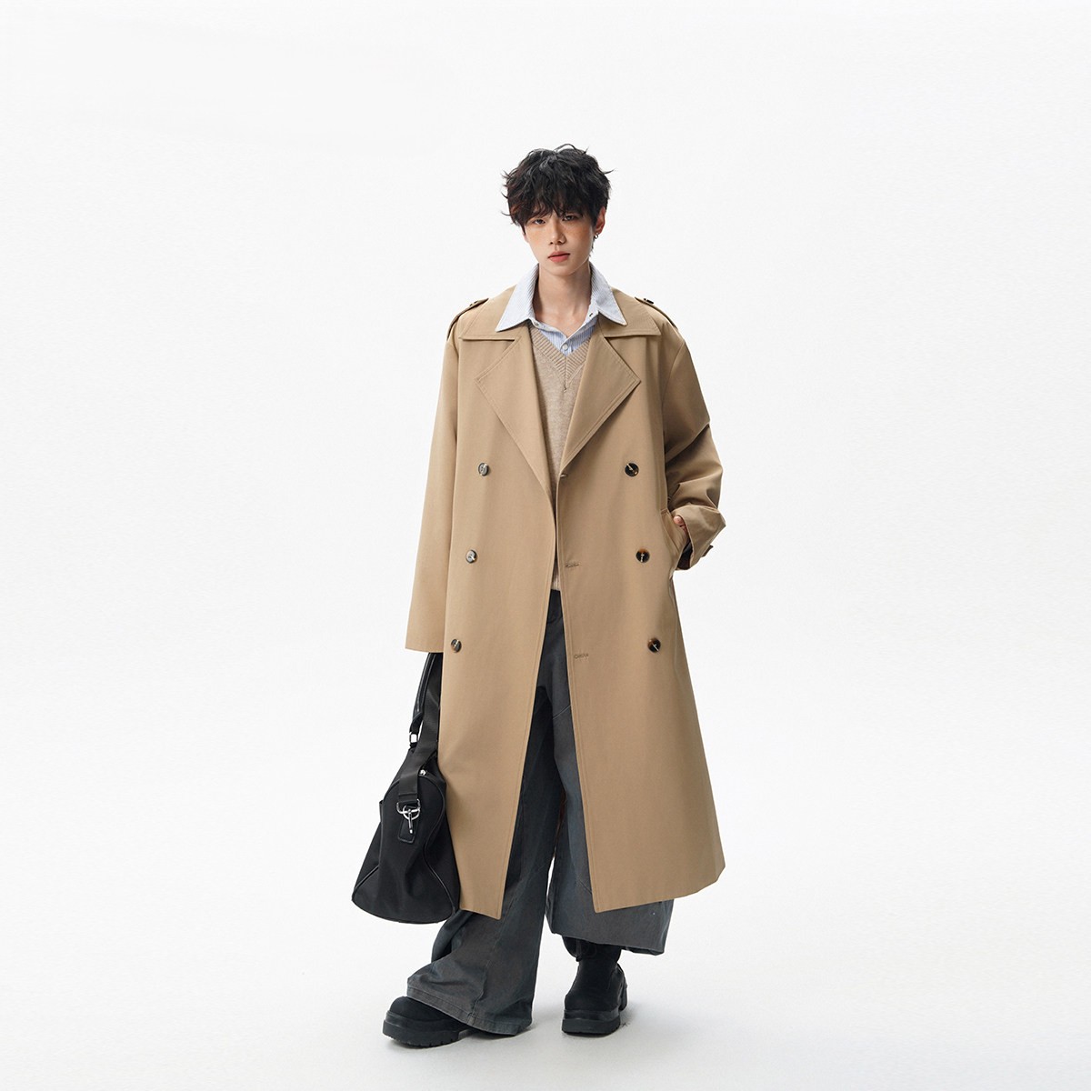 Trench Grey Coat Mens World Va - Ethnic Fashion World บทวิจารณ์และราคา